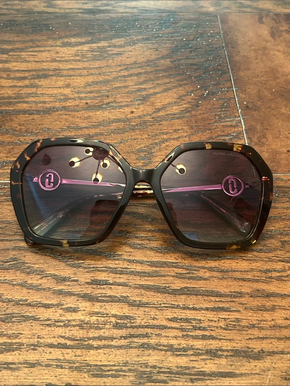 Marc Jacobs MARC 689/S Oversized Luxury Tortoise Gold Gradient Sunglasses 57mm